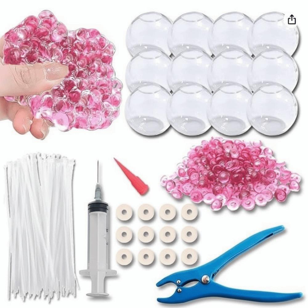 Peau de Balle Vide en TPR Kit DIY Squishy Anti-Stress Remplissable Transparent Fournitures Créatives Faites Main Pour Jouets Fidget Personnalisés