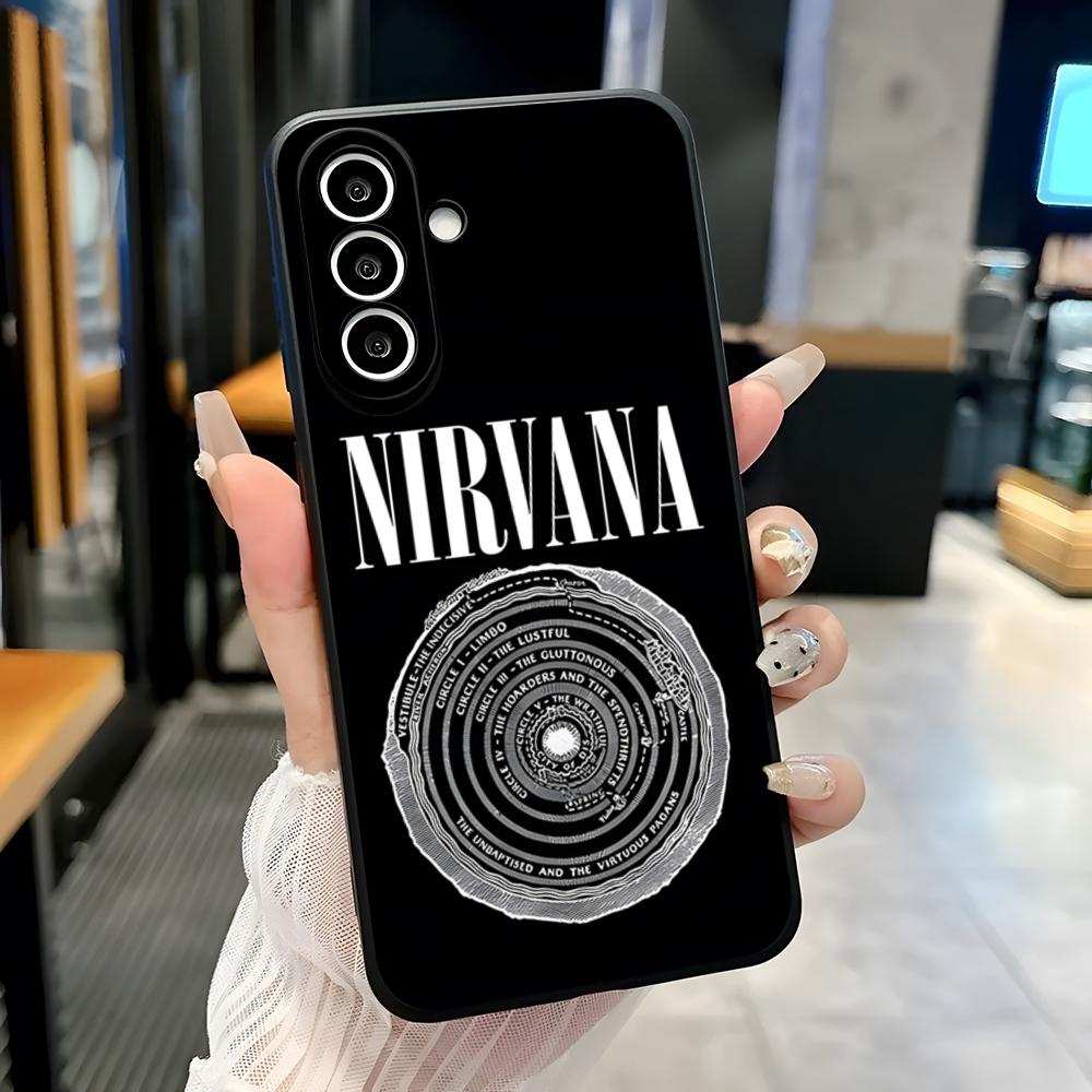 

N-Nirvana Rock Band Phone Case For Samsung S26 S25 Plus S20 S20 Plus S22 Ultra S23 FE S21 Plus S21 Ultra Soft Cover Samsung S22