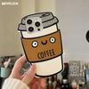 Soft Silicone 3D Coffee Case For iPhone 13 14 15 16 Pro Max 14 Plus 12 Pro 11 Creative Funny Cover For iPhone 15 Pro Phone Cover