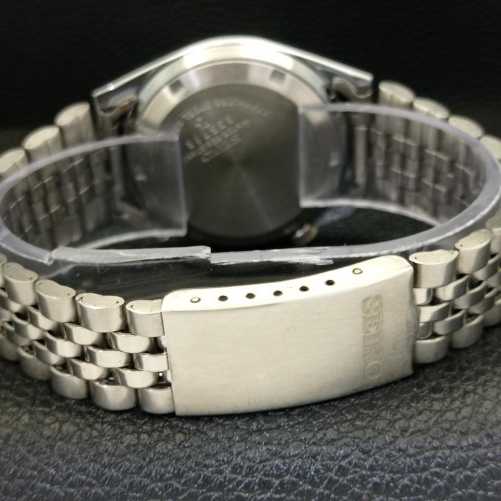 REFURBISHED JAPAN MADE SEIKO 5 AUTOMATIC MENS WATCH GREEN DIAL CUSTOM A440136-2 QV90-a440136