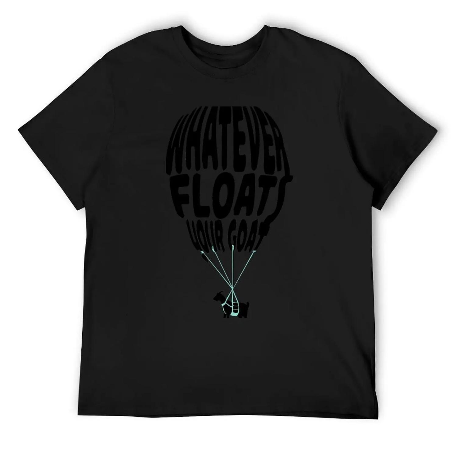 whatever floats your goat T-Shirt basketball graphic tees blue lock plus sizes heavyweights plain black t shirts men S