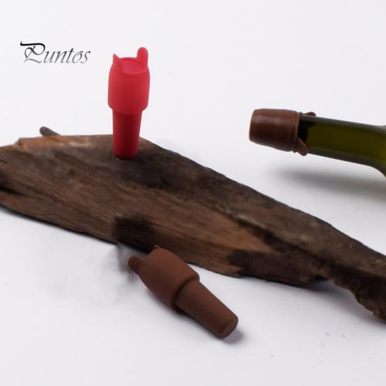 Silicone Wine Stoppers Reusable Bottle Seal Caps Champagne Beer Stopper Wine Cork for Home Travel Use