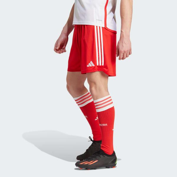 New Adidas Bayern Munich Soccer Bottoms Men's Red White IJ7444