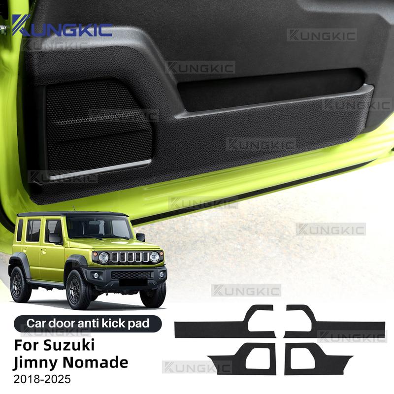 Suede For Suzuki Jimny Nomade 2018 2019 2020 2021 2022 2023 2024 2025 5-Door Car Door Anti-kick Pad Pad Accessories Door Protect.