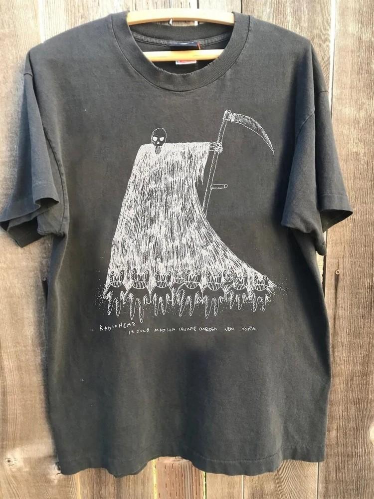 

Radiohead 13 July MSG Tours Radiohead Charcoal short sleeve T shirt S-5XL Unisex T-Shirt S