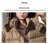 2023 Women's Autumn/Winter Korean-Style Hooded Down Cotton Coat - Small Size, Loose-Fit, Thick, Cotton-Padded Jacket