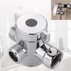 3 Way Shower Diverter Adapte 1/2” with Hand Shower Cradle for Bathroom Hand Shower Hardware Accessory for Home Daily Use