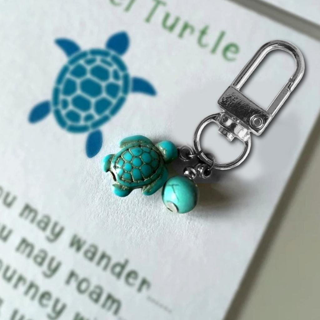 Handcrafted 3D Keychain Unique Turtle Keychain Handmade Turtle Keychain Fashionable Backpack Accessory Alloy Material