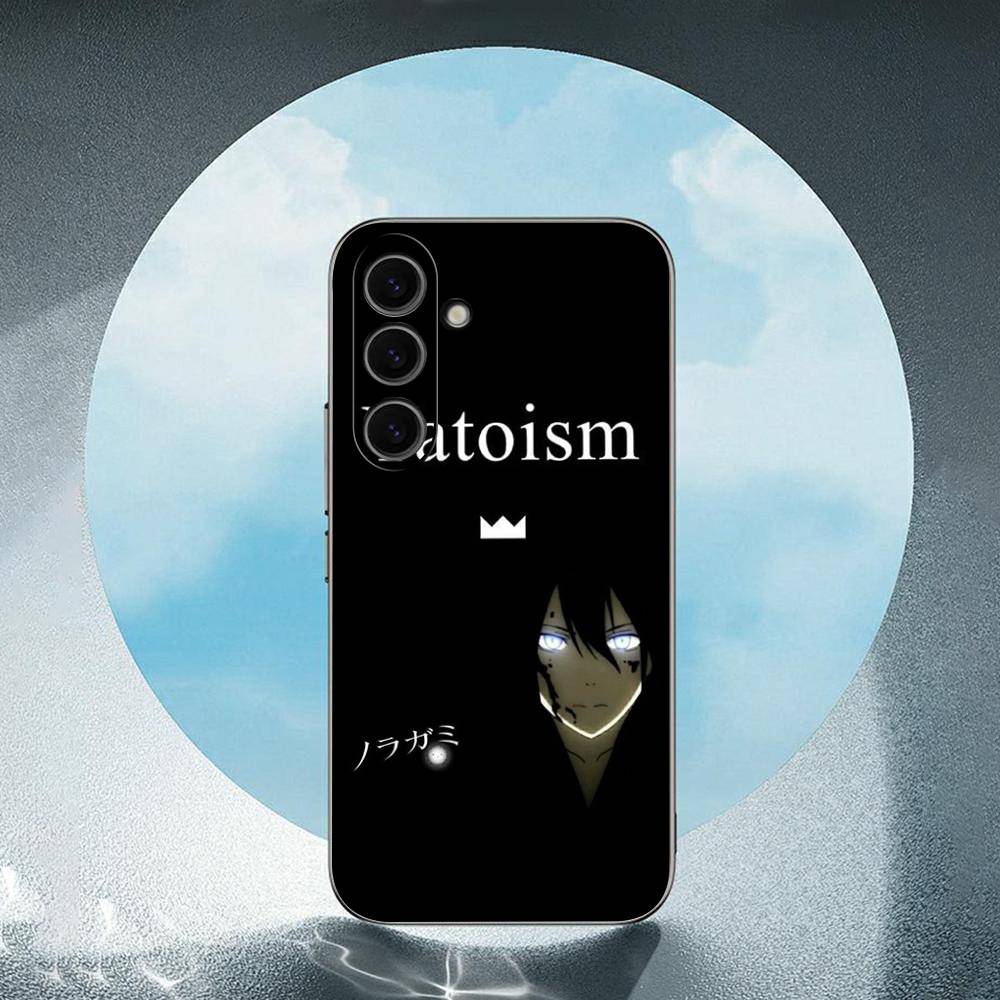 Japanese Yato Noragami Anime Art Luxury Black Phone Case For Samsung Galaxy S23 S24 S25 Ultra S22 Plus S21