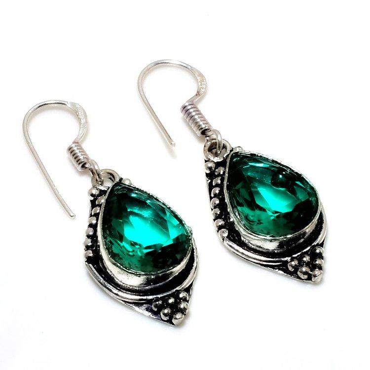 

Ювелирные серьги с турмалином индиколитом 925 пробы, посеребренные, 1,51 дюйма