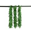 Runtowo 4pcs/Set Hawaiian Simulation Maple Leaf Green Wreath, Summer Beach Party Jungle Birthday Party Decor ,Artificial Plant