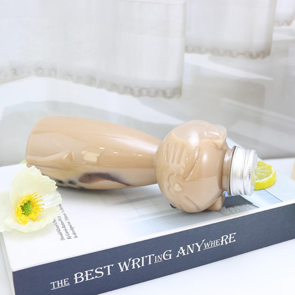 Transparent Juice Bottles PET Cold Drink Bottle Thickened Water Bottles  for Milk Tea Coffee Juice