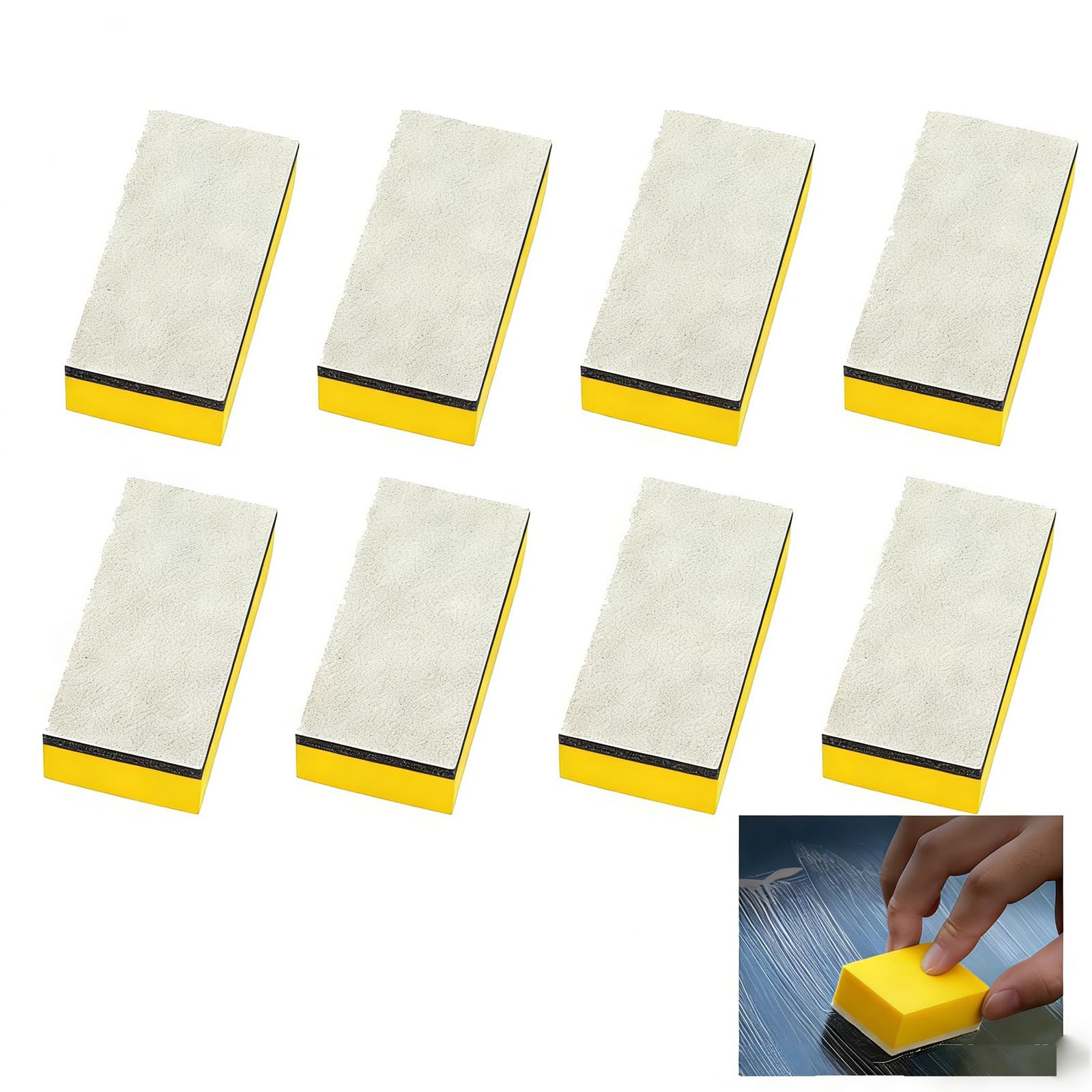 

FsGrg Coating Sponge, Gala Coat, Set of 8, Three-Layered Structure, yellow