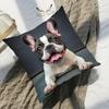 1Pc French Bulldog Print Throw Pillow Cover,Suitable For Sofa,Bedroom,Living Room,A Heartwarming Gift For Dog Lovers