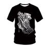 Vintage Cross Graphic Print Men's T-Shirt 2025 New Street Trendy T-Shirt