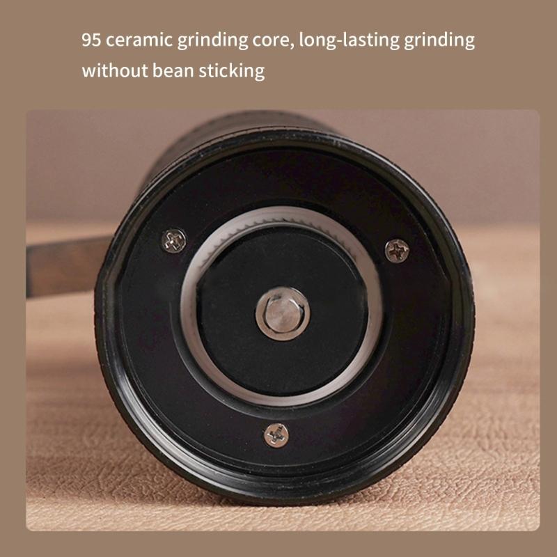 Delicate Manual Coffee Bean Grinders 40 Accuracy Grinding Level Ergonomic Handle Durable ABS Nonrust Steel For Home Office Camping