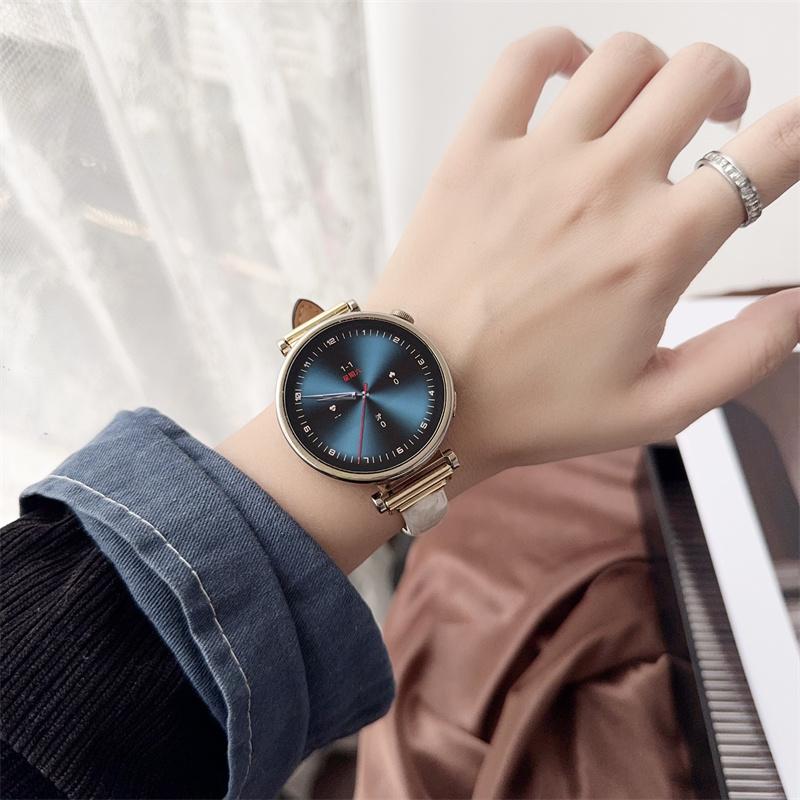Dressy Leather Strap for 18mm 20mm 22mm huawei watch GT6 41MM xiaomi oppo Slim Genuine Leather Band Bracelet for huawei watch Fit Fit2 Fit3 Fit4 band