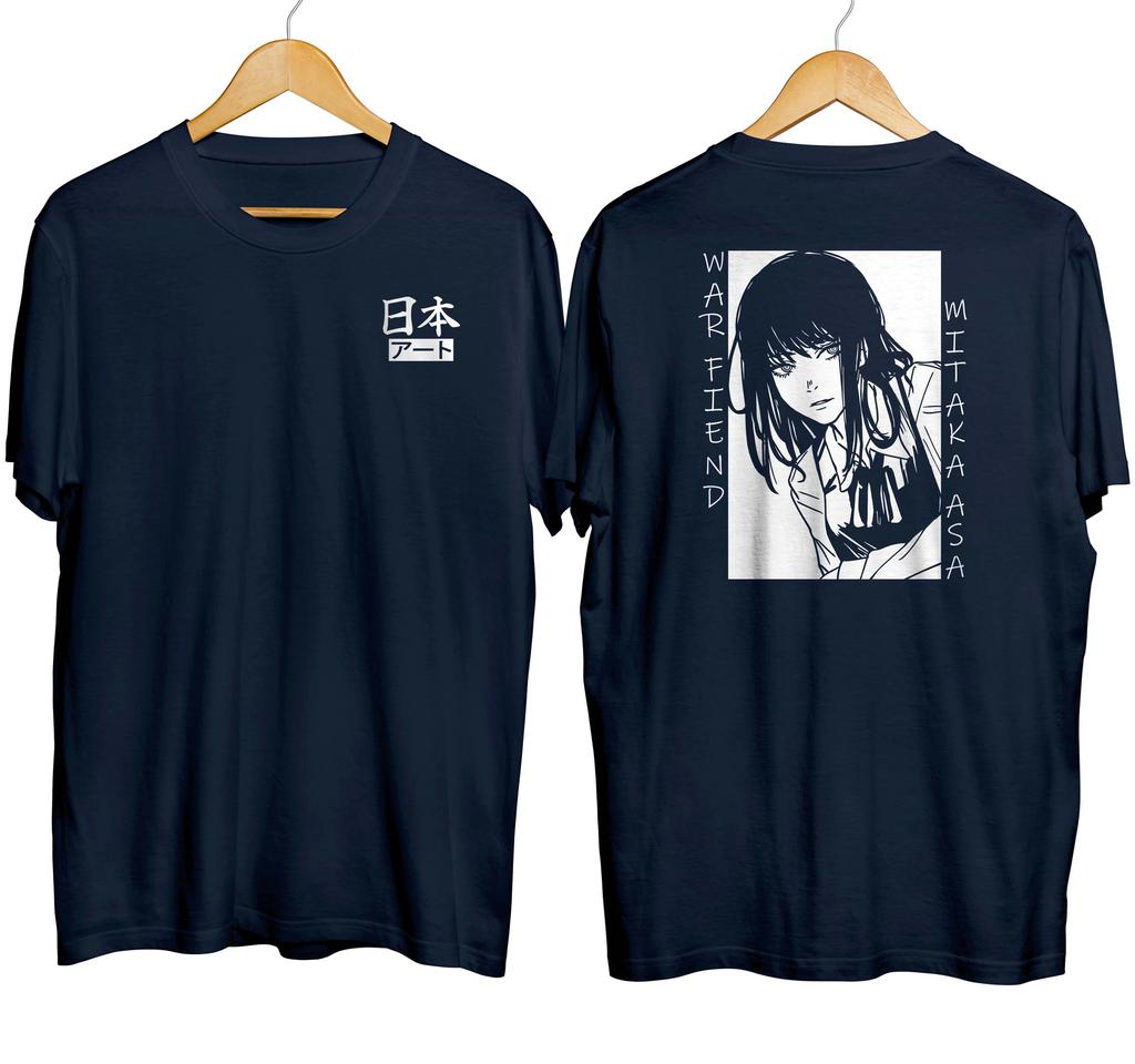 Chainsaw Man Anime Asa Mitaka Printed Tshirt Mens and Womens Tshirt Mens Top Sports Tshirt 2026 Summer New Tee