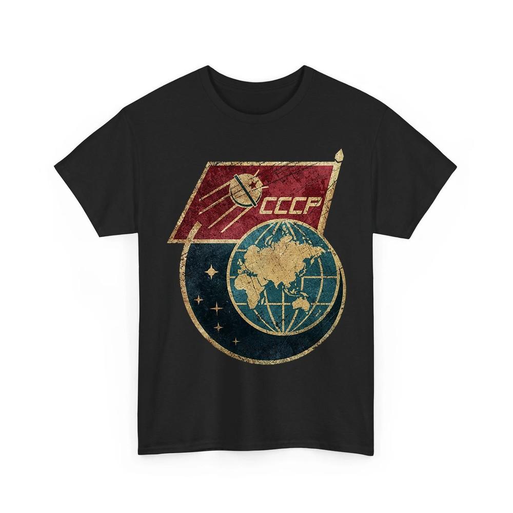 CCCP TShirt Original Russian Space Program USSR 80s KGB Soviet Union USSR Retro Unisex T-Shirt L