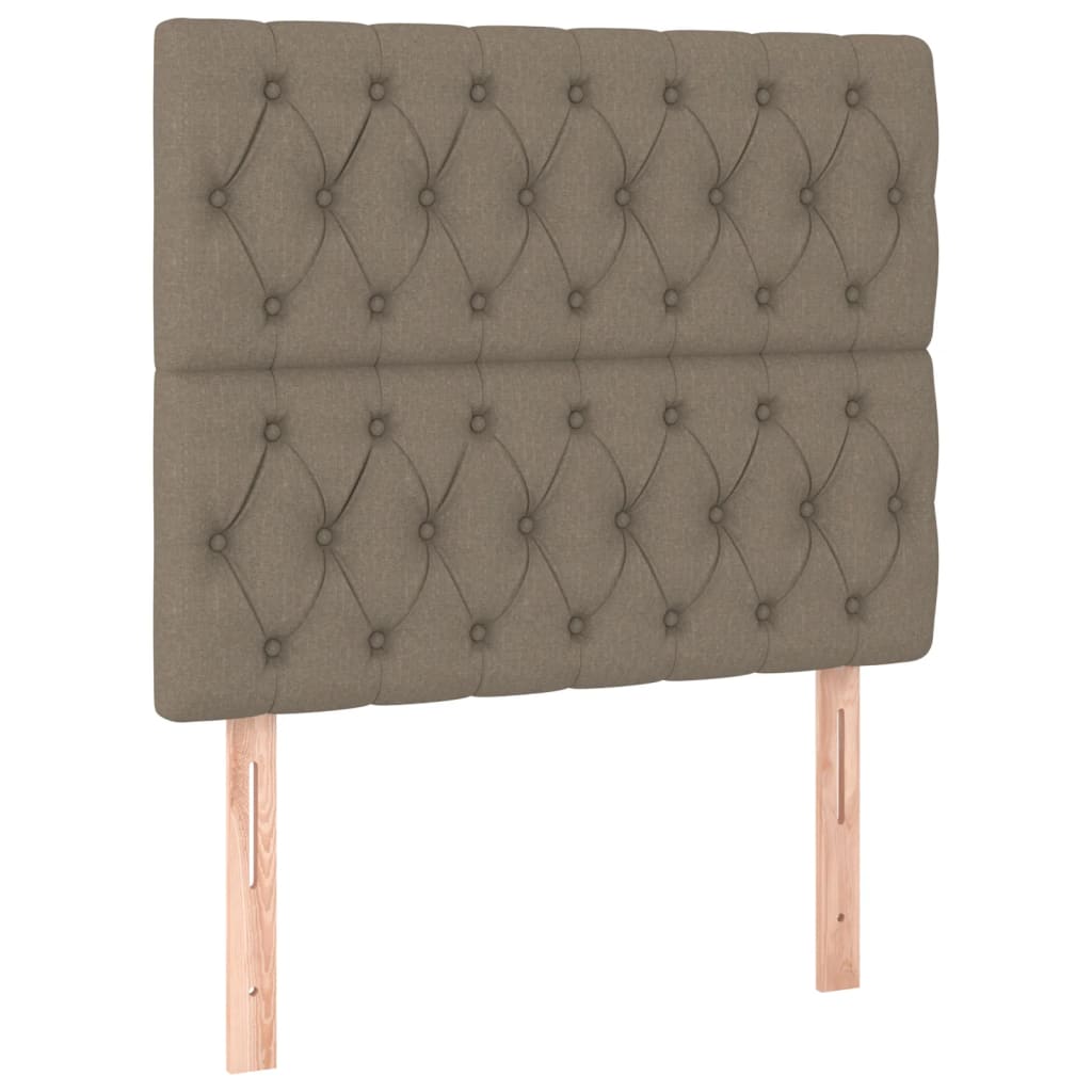 Vidaxl Bettrahmen Ohne Matratze Taupe 90X200 Cm Stoff