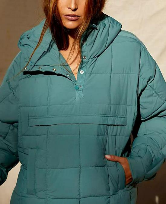 Women's Autumn/Winter Solid Color Hooded Cotton Jacket: Foldable, Long Sleeve, Pullover with Pocket.