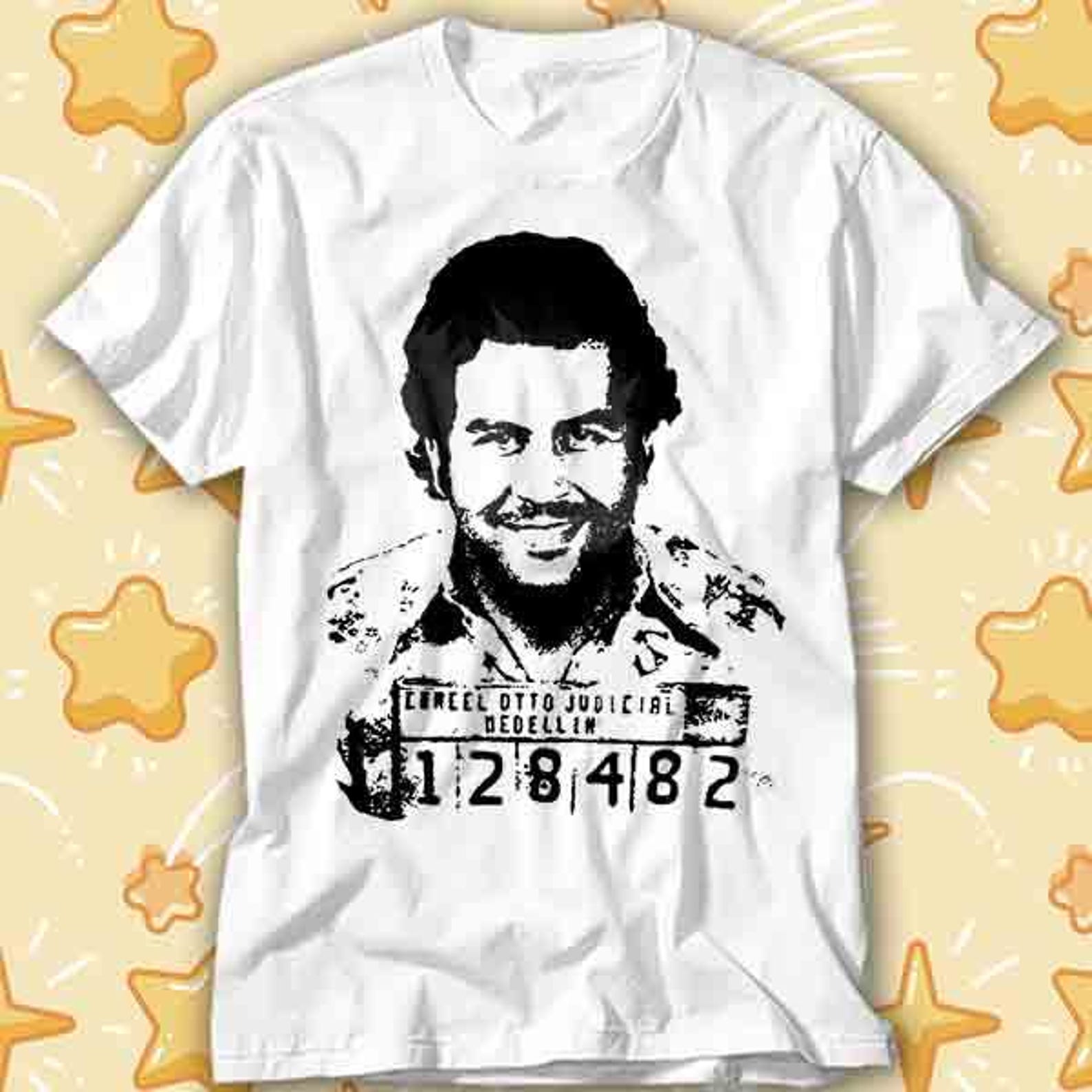 Pablo Escobar Mugshot Colombia Narcos Cartel T-Shirt 480 2XL