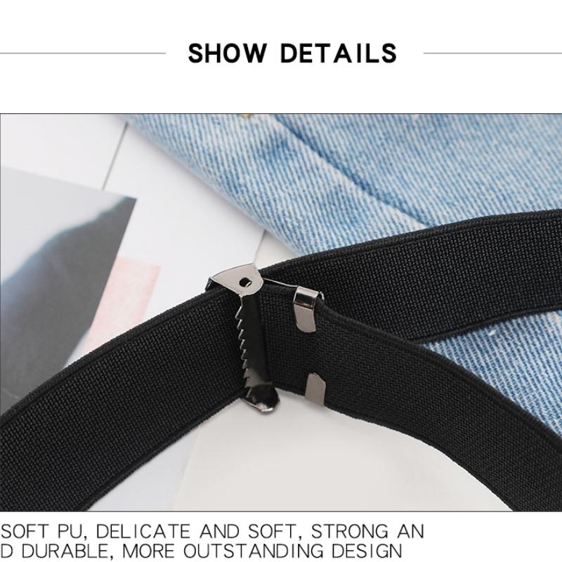 2pcs/set No Buckle Elastic Belt For Women Men Unisex Stretch Belt For Pants Jeans Casual Buckle Free Adjustable Invisible Belt