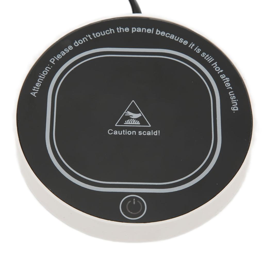 Cup Warmer Pad Constant Temperature Black USB Intelligent Utility Cup Heating Mat for Coffee Milk Te