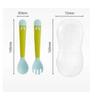 Baby Utensils Spoon Fork Set Easy Grip Heat-resistant Bendable Bpa Free
