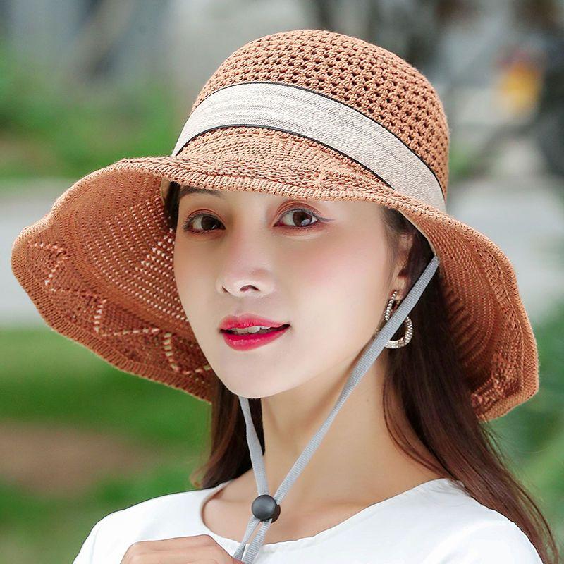 Washable Folding Hat for Summer Ladies, Sunshade Hat, Sun Hat, Large Eave Beach Cooling Hat, Basin Hat