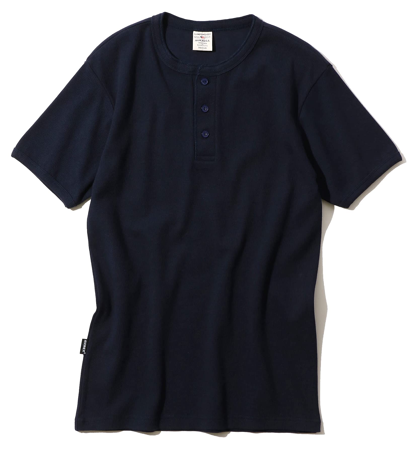 AVIREX DAILY RIB HENLYNECK TEE 6143504 men s M royal