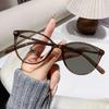 New Vintage Cat Eye Photochromic Reading Glasses Outdoor Color Changing Far Sight Eyeglasses Women Men Anti Blue Light Eyewear