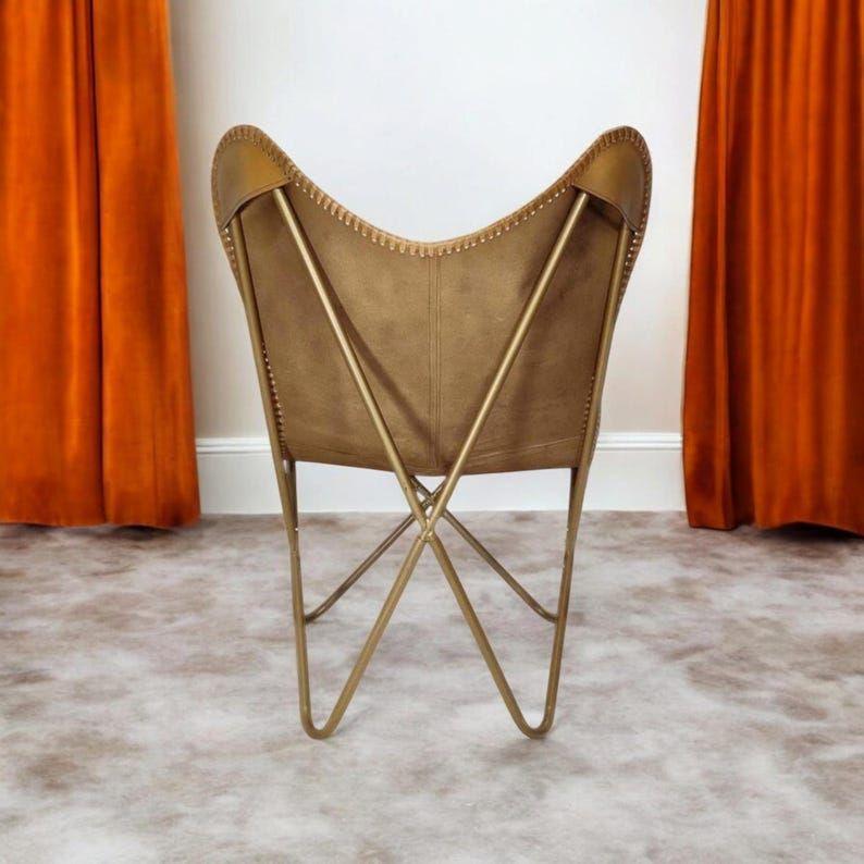 Butterfly Leather Chair – Eco-Friendly Handmade Leather, Perfect for Living Room or Home Office Decor"