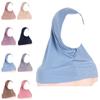 New Jersey Muslim Hijab Underscarf Inner Cap Solid Women Wrap Neck Cover Headscarf Turban Headband Sport Hijab Islamic Headwear