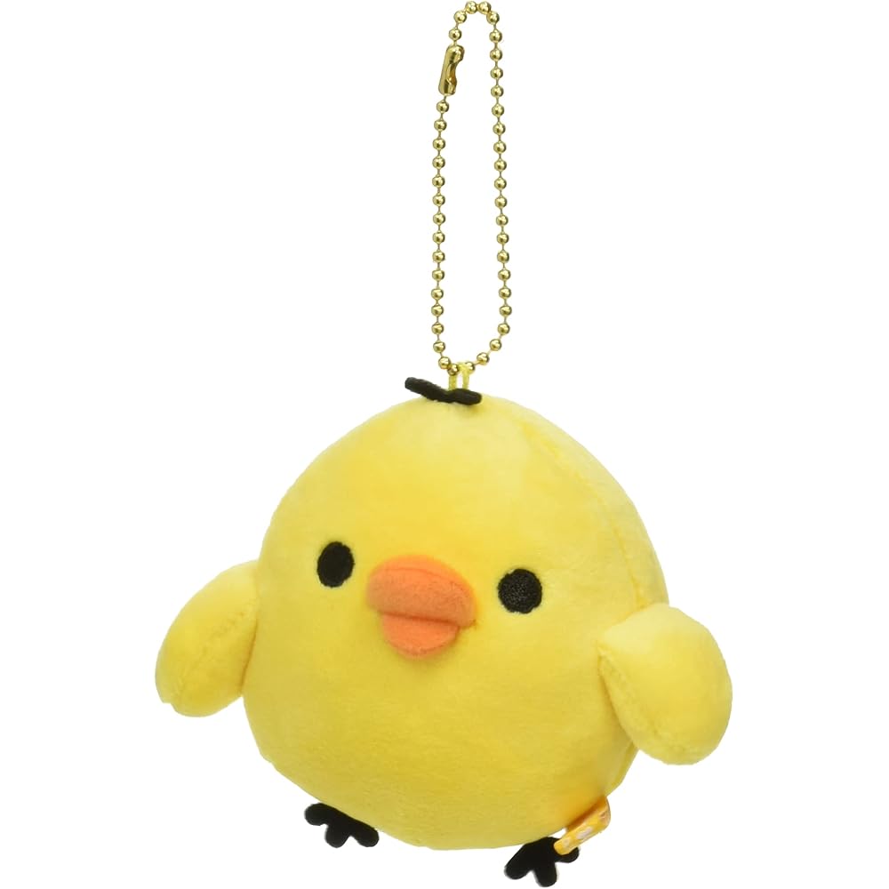 Rilakkuma MR80701 Yuru Yuru Plush Toy Hanging Keychain Kiiroitori 15cm