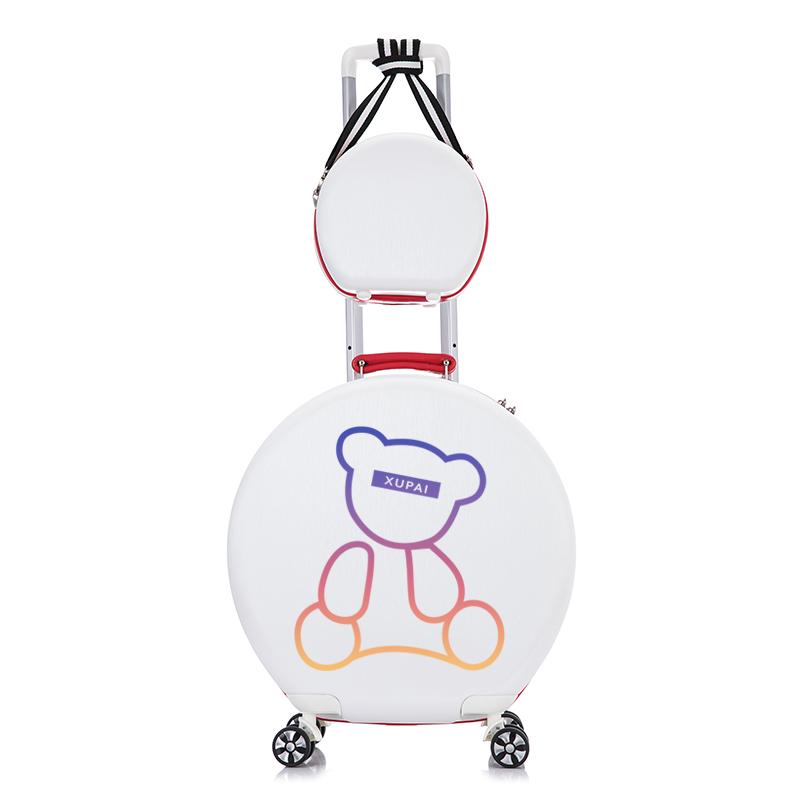 18''bære koffert på hjul Avrundet vogn Bagasjesett Jenteveske Cartoon Kid Reisebagasje Tilpasset Kina fabrikkbagasje