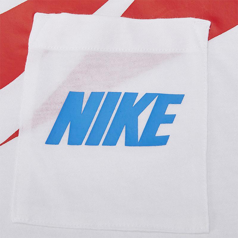 Nike Dri-Fit Loose Fit Letter Print Short Sleeve T-Shirt Women Tops White DC7190-100
