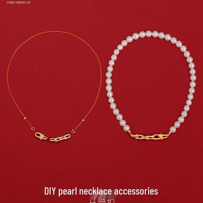 Colar de Pérolas com Fecho de Ferradura, Fechos para Pulseira de Fio para Miçangas, Conectores para Joias Artesanais DIY.