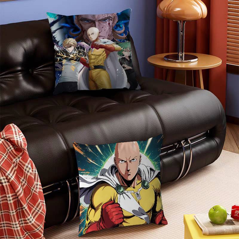Anime O-One-Punch-Man Kissenbezug Abnehmbar Waschbar Kissenbezug – Ganzjahresweichleinen