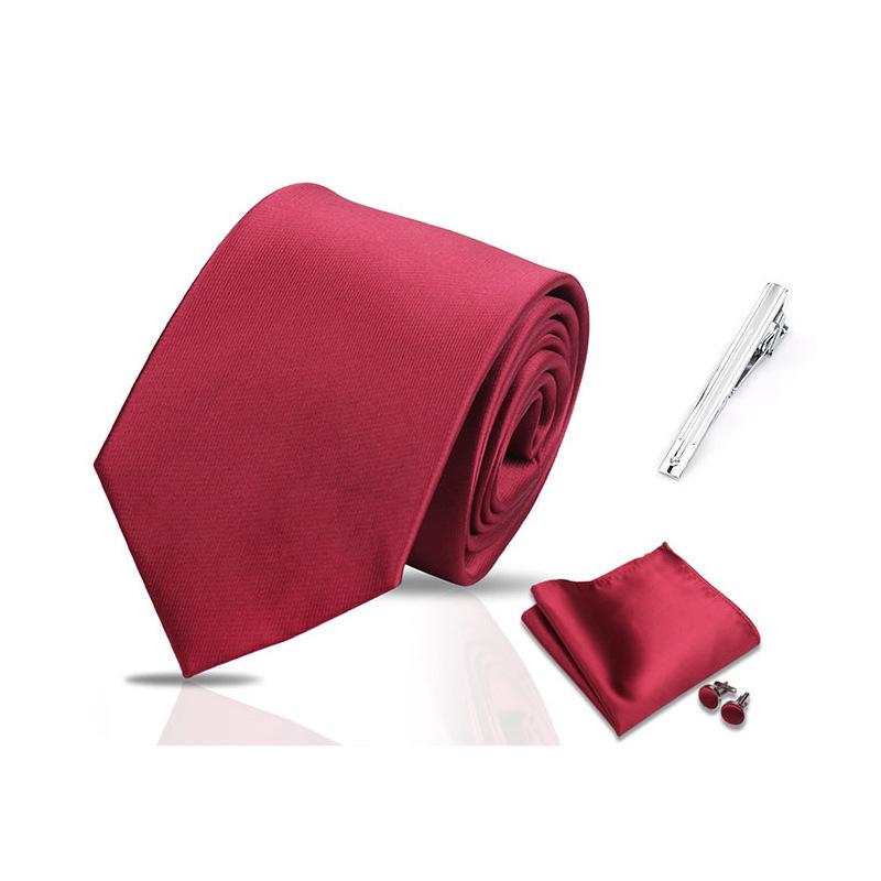 Men's 4-Piece Tie Gift Set for Business, Wedding, and Formal Wear.