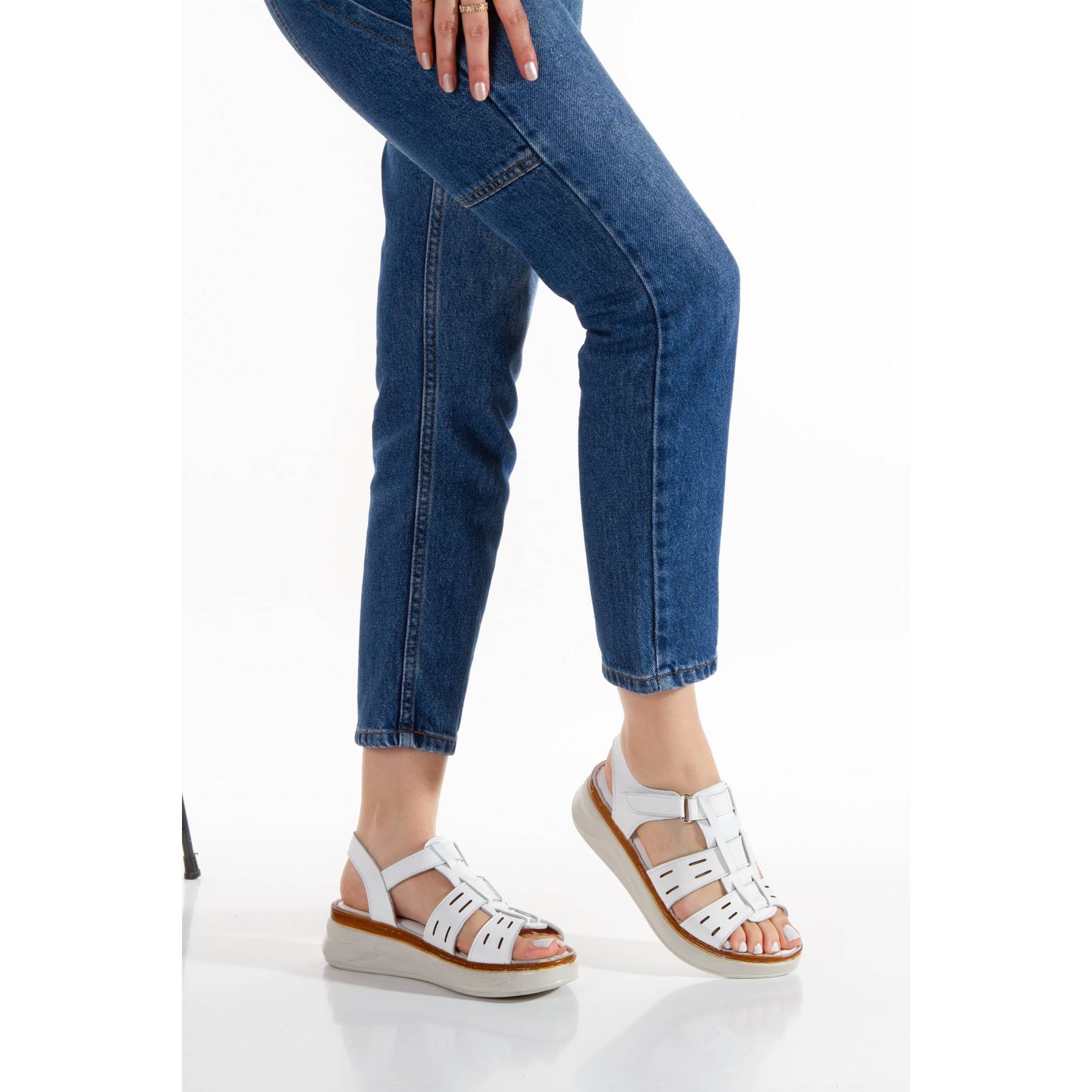 

Женские внутренние и внешние сандалии из натуральной кожи с ортопедической подошвой, комфортные сандалии, повседневные сандалии в качественном стиле