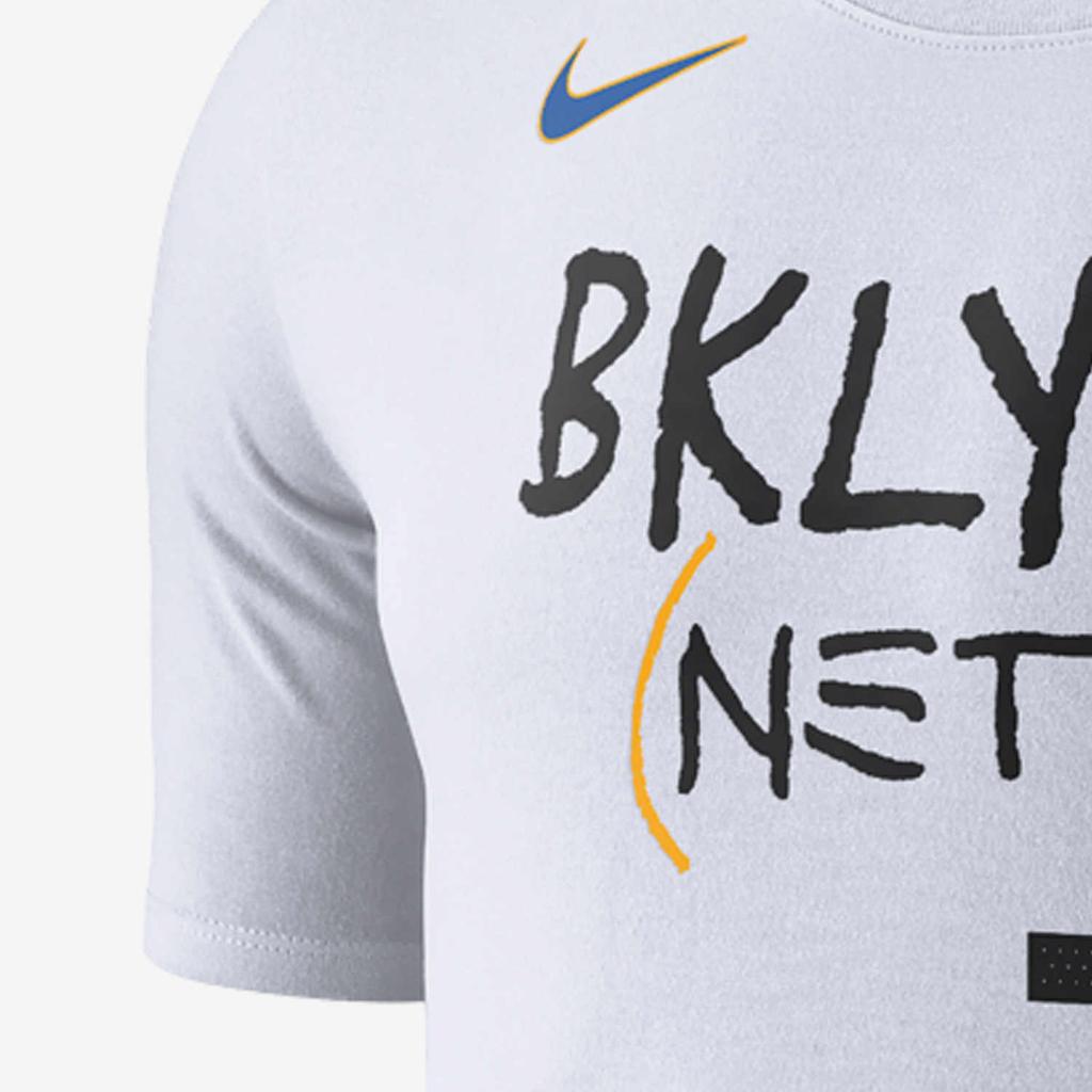 Nike NBA Brooklyn Nets Kyrie Irving City Edition T-shirt White Men Streetwear DV5975-103