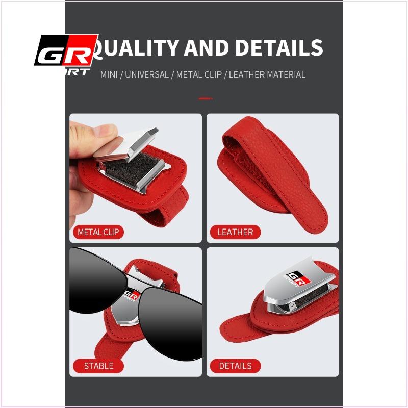 Car Sunglasses Protect Storage Cases Sun Visor Glasses Box Car Styling for Toyota Trd Gr Chr Corolla Yaris Rav4 E150 E120 Land Cruiser