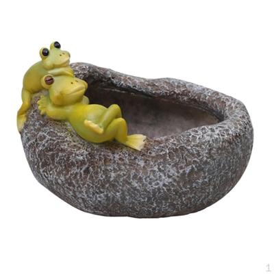 Animal Statue Flower Box, Resin Planter for Desktop Ornament