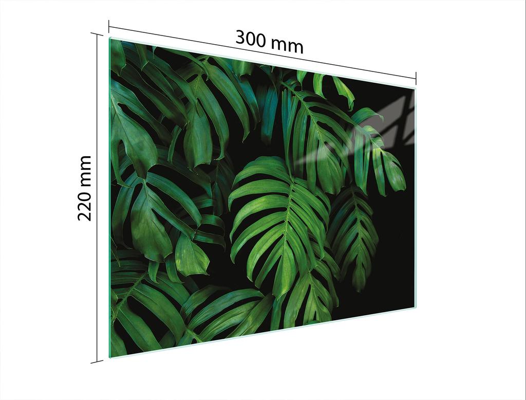 SZKLANA DESKA DO KROEJNIA 30x22 MONSTERA