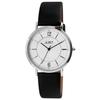 Watch - JUST - Classic - Black Leather Strap - White Dial - Water Resistance 5 ATM