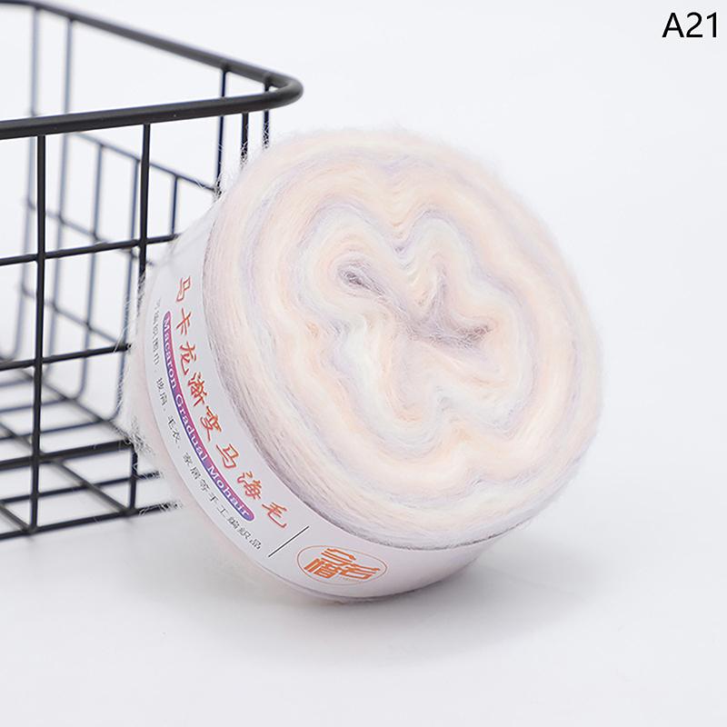 

Градиентная разноцветная мохеровая разноцветная радужная пряжа 165 метров, ручная работа, мягкая пряжа для вязания крючком свитера, куртки