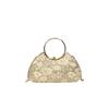 1Pcs Wedding Bridal Beaded Women Evening Bag Dinner Bag Chain Shoulder Handbags Elegant Rhinestones Clutch Egg Shape Evening Bag