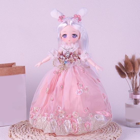 30CM 45663 Ball Jointed Doll with Clothes Princess Lolita Dress BJD Doll Collectable Posable