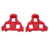 1 Pair Set Mountain Bike Pedal Cleats Anti Slip Bicycle Pedals Plate Clip for Cycling Red